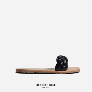 KENNETH COLE รองเท้าแตะผู้หญิง รุ่น NELLIE BRAID สีดำ ( SAN - KLS203401-001 )