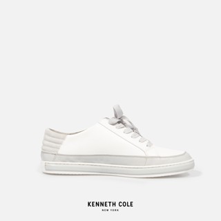 KENNETH COLE รองเท้าผ้าใบผู้ชาย รุ่น BRAND SNEAKER สีขาว ( SNK - KMF1028LE-110 )