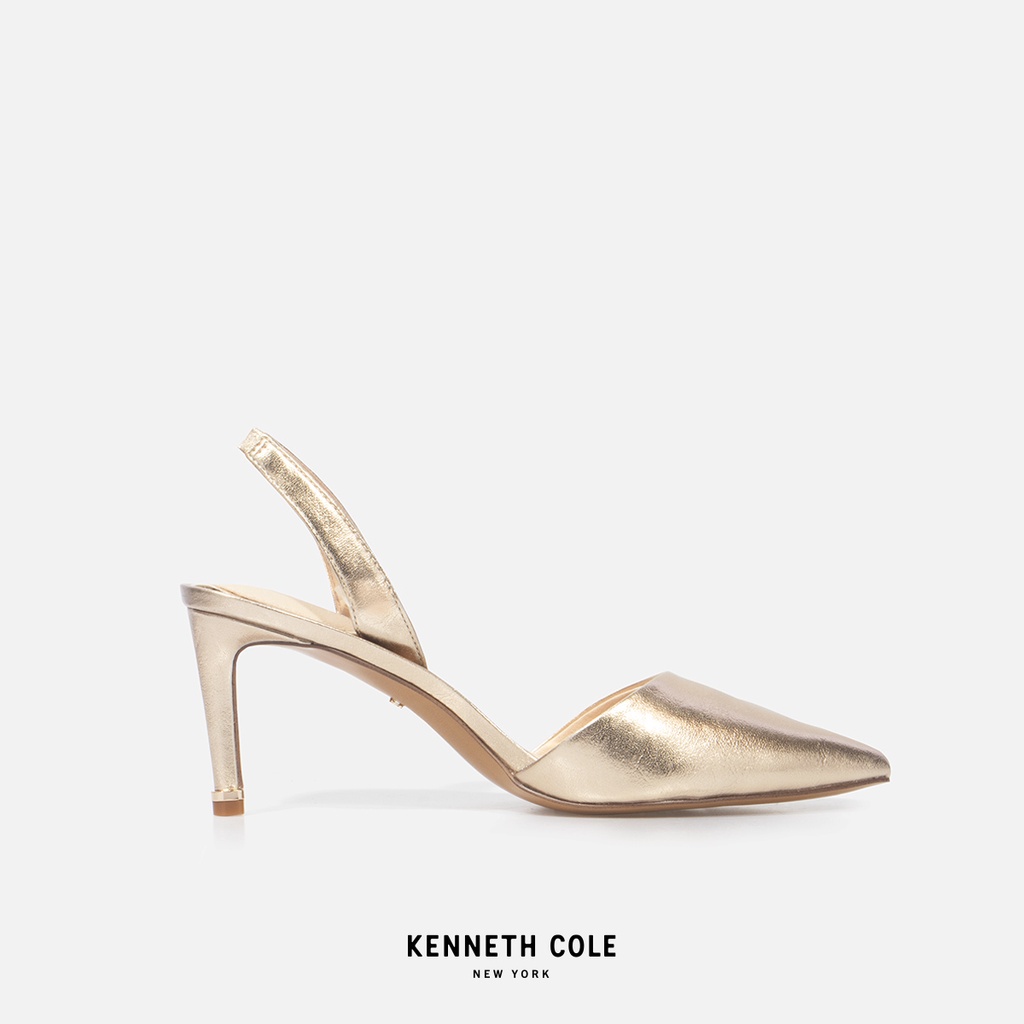 KENNETH COLE รองเท้าส้นสูงผู้หญิง รุ่น RILEY 70 SLING CHAMPAGNE สีแชมเปญ ( HEL - KL23RSL02-231 )