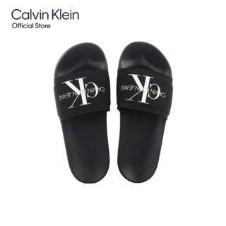 Calvin Klein รองเท้าแตะแบบสวมผู้หญิง SS23 รุ่น YW00103 BDS ทรง SLIDE - สีดำ