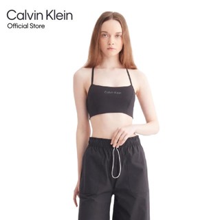 Calvin Klein สปอร์ตบราผู้หญิง (Removable padding) รุ่น 4WS3K134 001 - สีดำ