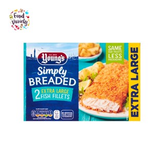 Youngs Simply Breaded 2pk Extra Large Fish Fillets 300g