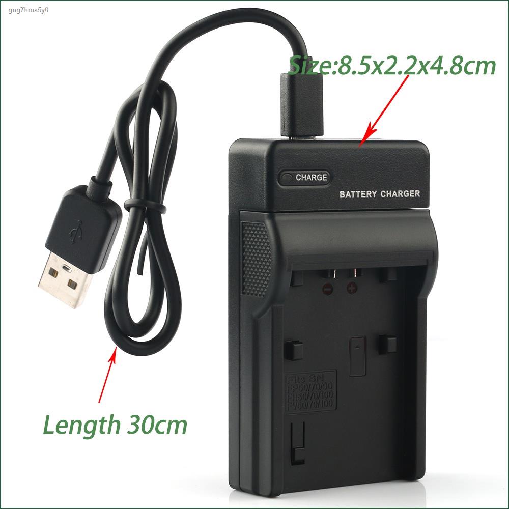 NP-FV50 NP FV50 เครื่องชาร์จแบตเตอรี่กล้อง USB สำหรับ Sony HDR- CX110 CX115E CX230 CX130 CX300 CX150