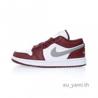 ของแท้ 100% Nike Air Jordan Retro 1 Low"Bordeaux" 553558-615