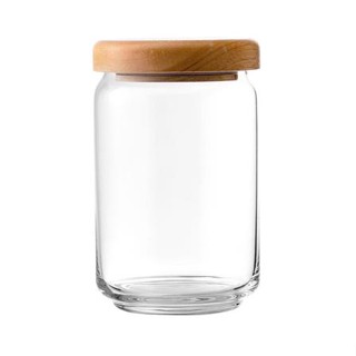 ขวดโหลแก้วฝาดึงไม้ OCEAN GLASS POP JAR 0.75 ลิตร