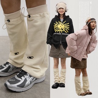 CryingCenter Super Japanese Y2K Hot Girl Leg Socks QQ Show ถุงเท้า Beige Grey Crying Center