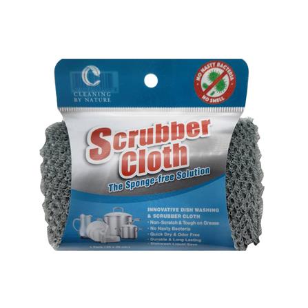ผ้าล้างจาน CLEANING BY NATURE SCRUBBER CLOTH 25x25 ซม. สีเทาเข้ม