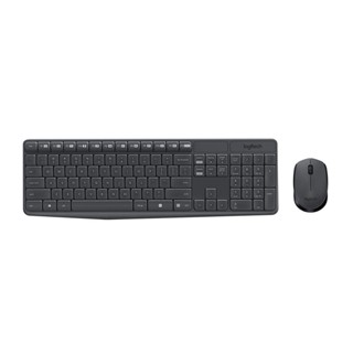 คีย์บอร์ดไร้สาย Logitech MK235 Wireless Keyboard &amp; Mouse Combo MK235 (EN/TH) Black