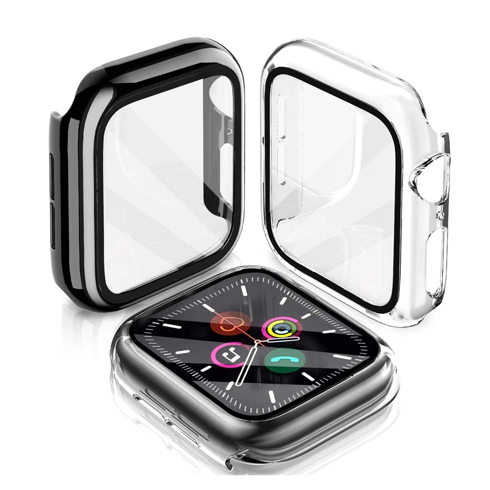 ▣Case for Apple Watch Series 6/5/4 44mm 40mm with Built in Tempered Glass Screen Protector iWatch SE Hard PC Protective