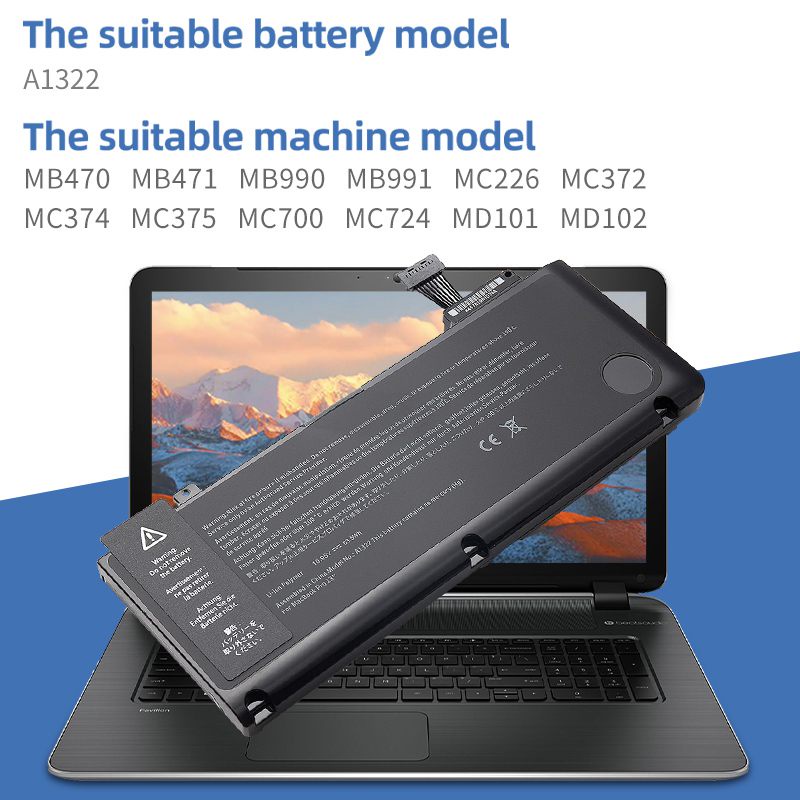 SUOZHAN แบตเตอรี่ A1322สำหรับ Apple MacBook Pro 13 "2009 2010 2011 2012 MB991LL /A MB990LL /A MB990J A1322 MD101 MD314