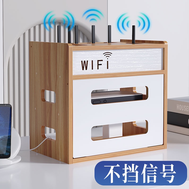 ♤ กล่องเก็บเราเตอร์ ปลั๊กแถว ผู้ให้บริการ wifi การวางตำแหน่ง ชั้นวางลวดสร้างสรรค์ การปิดกั้นชั้นวางกล่องรับสัญญาณเดสก์ท