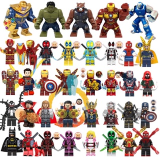 บล็อกตัวต่อฟิกเกอร์ ตุ๊กตา Iron Man Spider-Man Wars Thanos Lego Avengers 4 Infinite ขนาดเล็ก