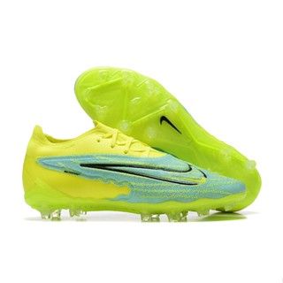 Nike Phantom GX รองเท้าฟุตบอล กันน้ํา สีเหลือง และสีฟ้า Eur39-45