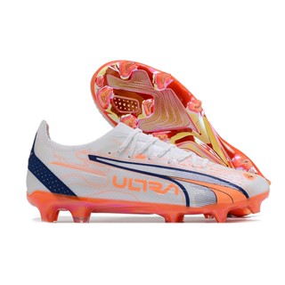 Puma World Cup รองเท้าฟุตบอล ผ้าถัก กันน้ํา สีส้ม ไซส์ 39-45