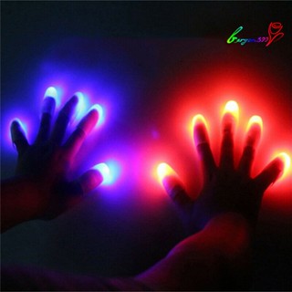 【AG】2Pcs Super Bright LED Magic Trick Props Light Thumbs Luminous Lamps