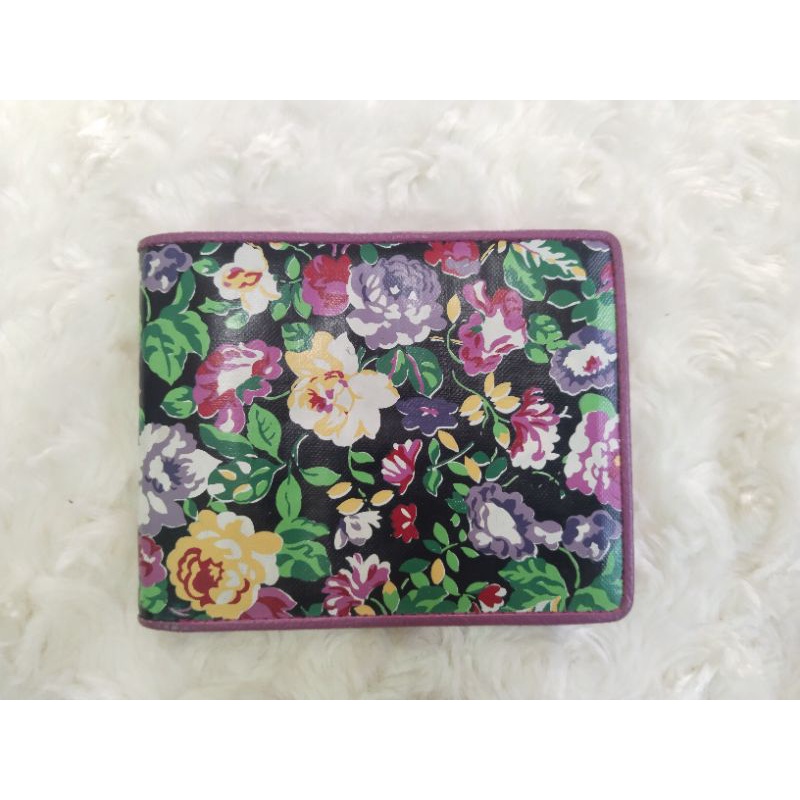 กระเป๋าสตางค์หนังแท้ลายดอก kenzo