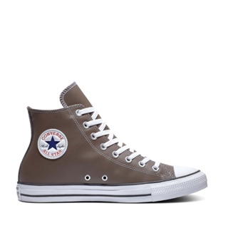 Converse รองเท้าผ้าใบ Sneakers คอนเวิร์ส CTAS FAUX LEATHER HI BROWN ผู้ชาย Unisex สีน้ำตาล - 172697CS2BRXX
