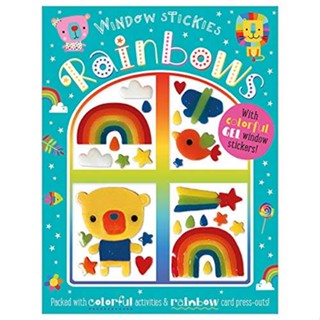 NEW! หนังสืออังกฤษ Window Stickies Rainbows [Paperback]