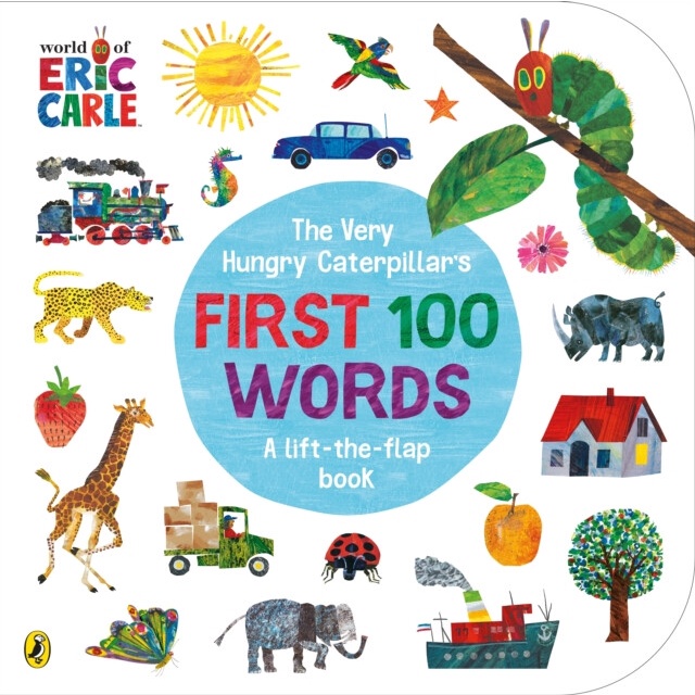 NEW! หนังสืออังกฤษ The Very Hungry Caterpillar's First 100 Words (Board Book) [Hardcover]