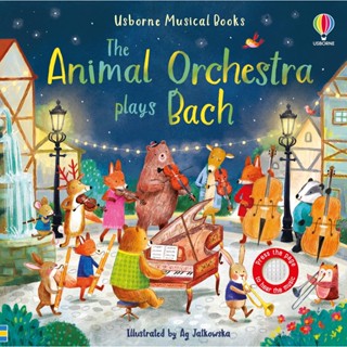 NEW! หนังสืออังกฤษ The Animal Orchestra Plays Bach (Musical Books) (Board Book) [Hardcover]