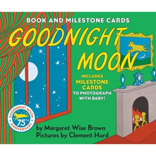 NEW! หนังสืออังกฤษ Goodnight Moon Board Book with Milestone Cards (Board Book) [Hardcover]