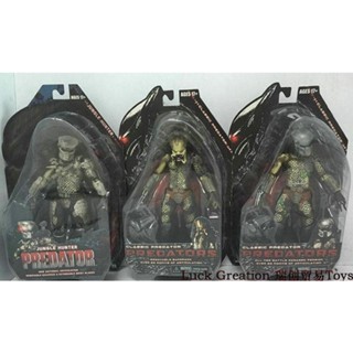 ❀☜NECA 7-inch Predator ครบรอบ 25 ปี Eighth Wave Predator P1 Yuanzu Battle Damaged Mouth Iron Blood Model
