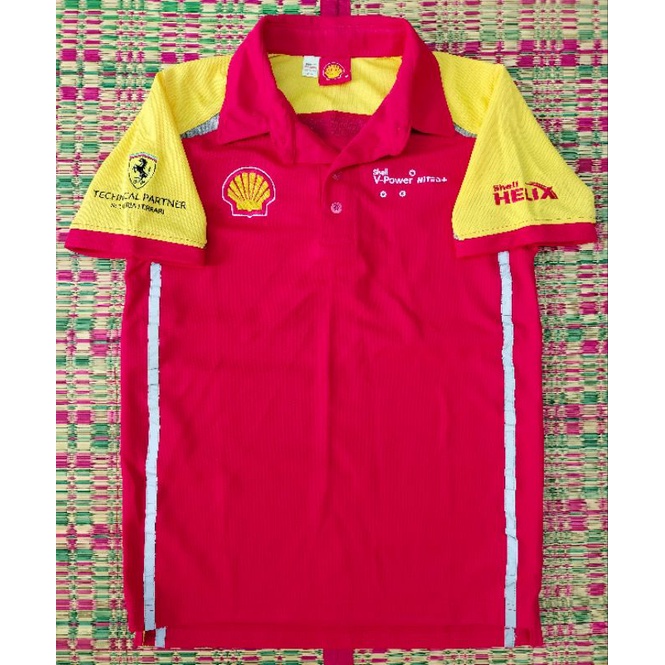 เสื้อเซอร์วิส  Shell Ferrari