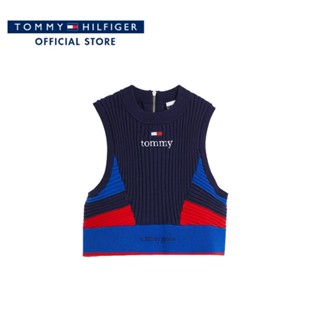 Tommy Hilfiger เสื้อครอปผู้หญิง รุ่น DW0DW14461 DY4 - หลากสี