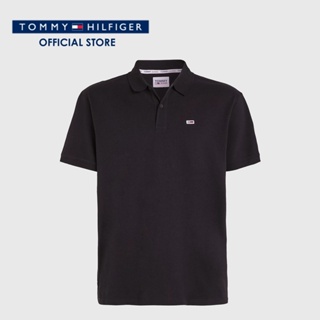 Tommy Hilfiger เสื้อโปโลผู้ชาย รุ่น DM0DM16223 BDS - สีดำ