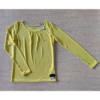 GU เสื้อแขนยาว GU sports ผ้า Dry สีเหลือง Size L มือ1