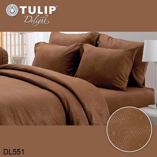 Tulip Delight ผ้านวม (ไม่รวมผ้าปูที่นอน) อัดลาย สีน้ำตาล BROWN EMBOSS DL551 #ทิวลิปดีไลท์ ผ้าห่ม