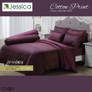 Jessica ผ้านวม 90 x 100 นิ้ว (ไม่รวมผ้าปูที่นอน) Cotton 100% พิมพ์ลาย กราฟฟิก C1061 #เจสสิกา ผ้าห่ม