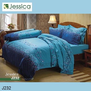 Jessica (ครบเซ็ต) ผ้าปูที่นอน+ผ้านวม 3.5ฟุต 5ฟุต 6ฟุต พิมพ์ลาย กราฟฟิก J232 #เจสสิกา เครื่องนอน ชุดผ้าปู ชุดผ้าปูเตียง