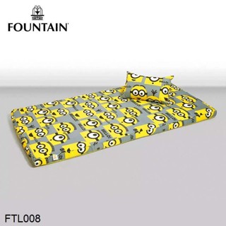 Fountain Picnic ที่นอนปิคนิค พับเก็บได้ 3.5ฟุต 5ฟุต มินเนียน Minions FTL008 #ฟาวเท่น ที่นอนพกพา