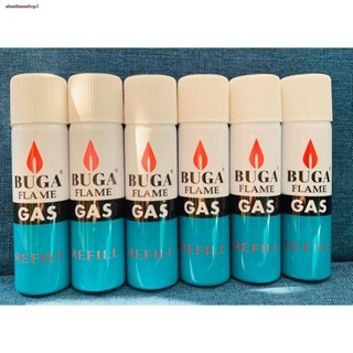 จัดส่งที่รวดเร็ว☽✶❖sheetlassshop3แก๊สกระป๋อง (6 กระป๋อง)BUGA GAS REFILLกระป๋องเล็กขนาด50กรัม