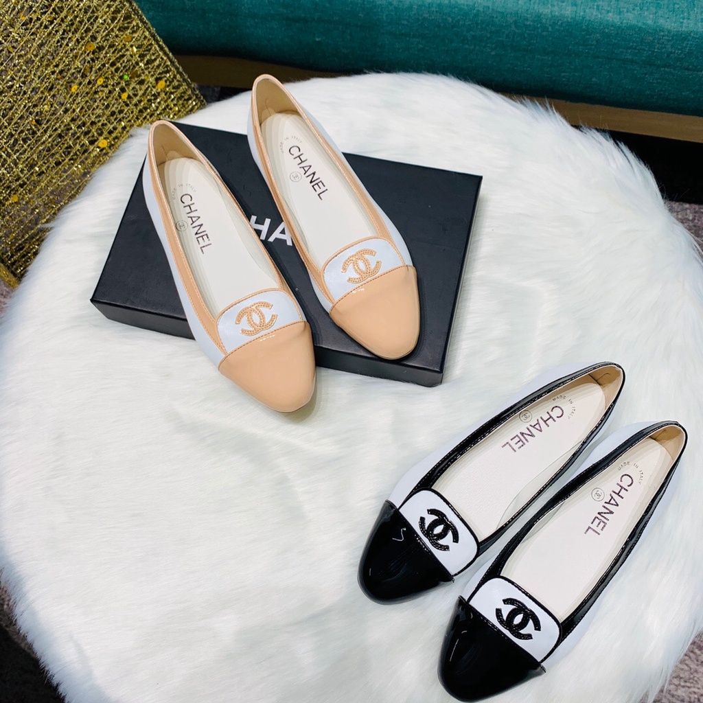 ❖☊[Chanel] รองเท้าส้นแบนรุ่นใหม่แสนหวาน เรียบง่าย อเนกประสงค์