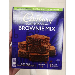 Cadbury Chocolate Brownie Mix แป้งสำเร็จรูปสำหรับทำบราวนี่รสช็อคโกแลต 350g.