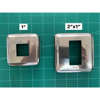 ฝาครอบฐานเสา เหล็กกล่องสี่เหลี่ยม ราวบันได ราวกันตก แบบสแตนเลส ขนาด 1"x1", 2"x1"