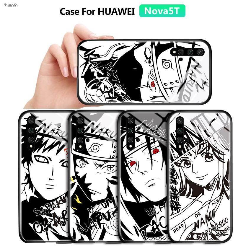 UCUC For Huawei Nova 5I 3I 2I 5T NovaPlus nova 2 Lite  Plus nova 3e Case, Anime Sketch Black White Naruto Series Sasuke