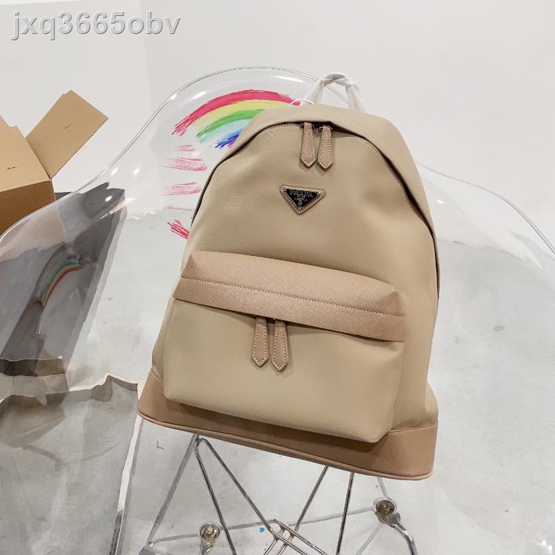 ✺Prada 23 New Premium Backpack Men's and Women's Fashion Leisure Travel Bag Computer Bag