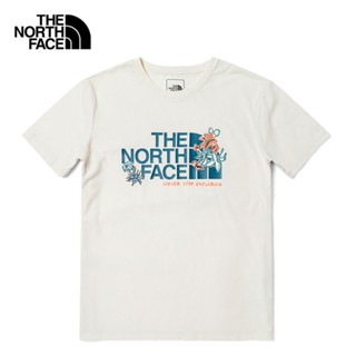 THE NORTH FACE  W FOUNDATION FLORAL TEE - AP - GARDENIA WHITE เสื้อยืดแขนสั้นผู้หญิง