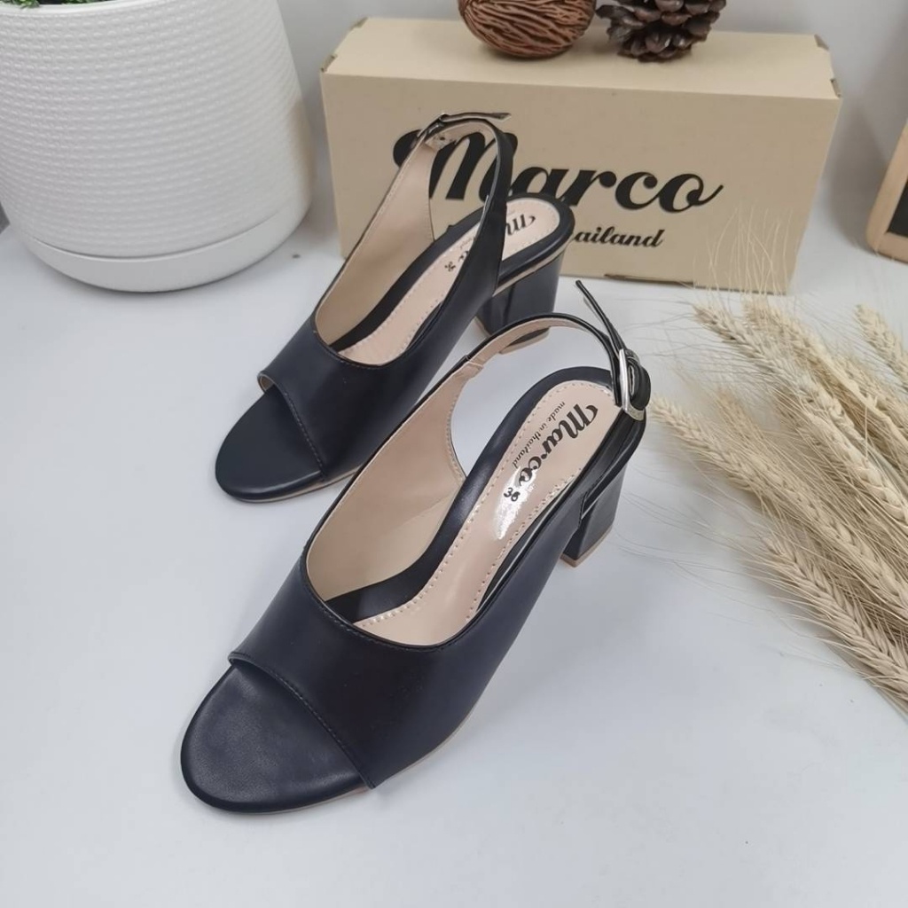 ⭐️รองเท้าผู้หญิง แบรนด์ Marco รุ่น A1006 มีสายรัดส้น ผ้าสังเคราะห์เกรดA ไม่กัดเท้า สต๊อกแน่น ไซส์ 36-42