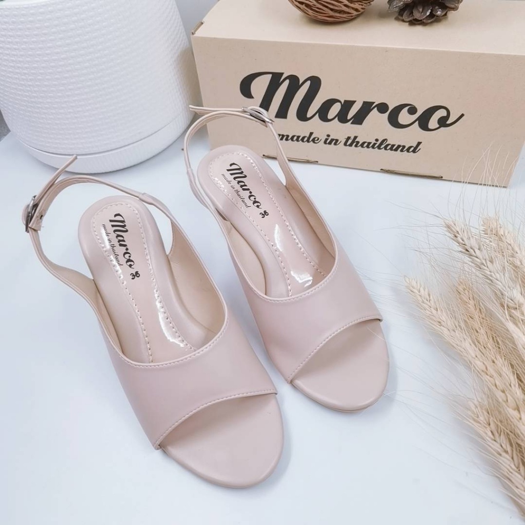 ⭐️รองเท้าผู้หญิง แบรนด์ Marco รุ่น A1006 มีสายรัดส้น ผ้าสังเคราะห์เกรดA ไม่กัดเท้า สต๊อกแน่น ไซส์ 36-42