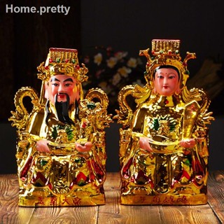 Jade Emperor Queen Mother God Statue Buddha Yaochi Golden Ornament Ceramic