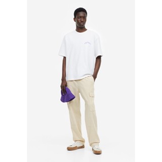 H&amp;M  Man Regular Fit Linen-blend cargo trousers 1138849_1