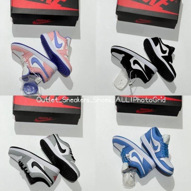 ❐รองเท้า Nike Air Jordan 1 Low ส่งฟรีรองเท้าผ้าใบ nike แท้100% ผู้ชาย ผู้หญิง