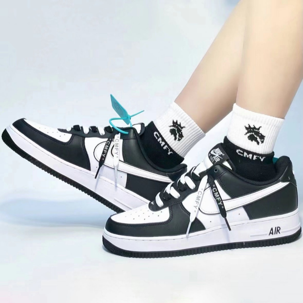 รองเท้าผ้าใบ nike◄✣□（ของแท้ 100%）Nike Air Force 1 Low "Panda" สีดำรองเท้าต่ำ -topรองเท้าผ้าใบผู้ชาย nike ญ ชาย แท้ รองเท