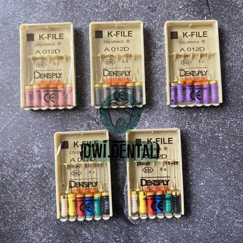 Y1.3 - Dental dentsply k file k-files k files endo 6 8 10 15-40 45-80
