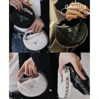 💯 แบรนด์ใหม่ 100% ของแท้ CHANEL 23C POUCH หนังแกะวัสดุกระเป๋าถือกระเป๋าถือ