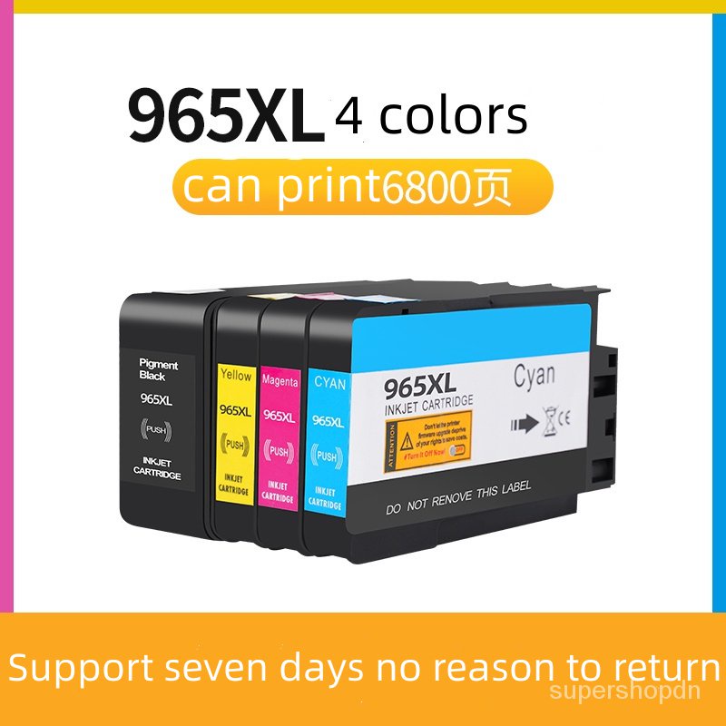 เข้ากันได้ HP 965XL 965 XL HP 965สีดำ HP965 HP 965XL ตลับหมึกสำหรับ9010 9012 9016 9018 9